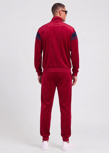 Sergio Tacchini Broeken Damarindo velour pants - tibetan red