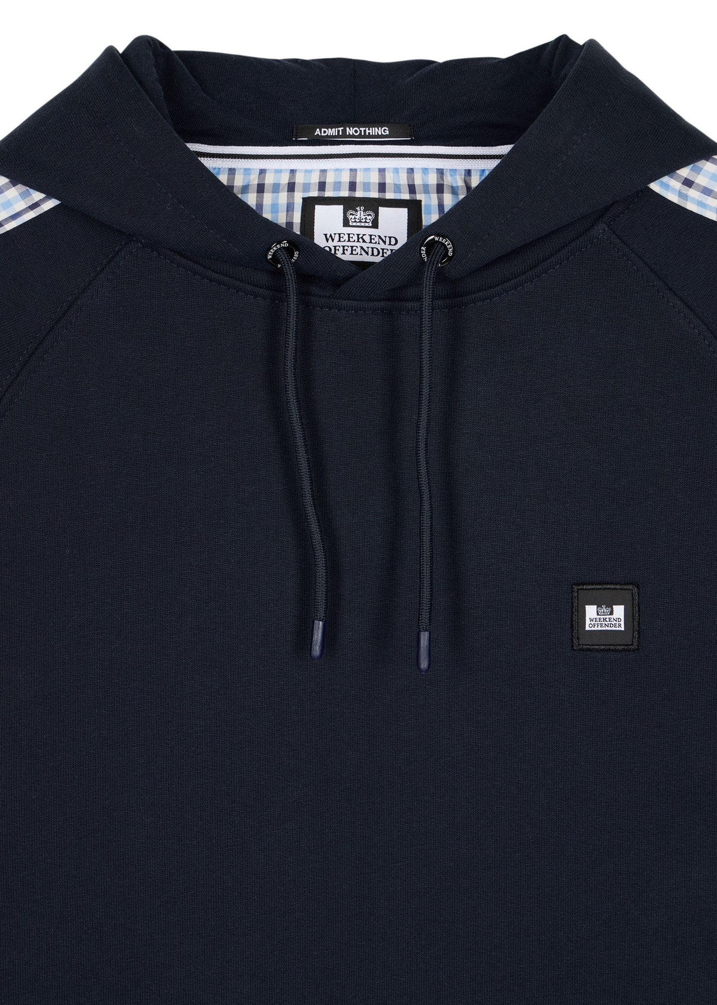 Weekend Offender Hoodies Lo sung - navy blue house check