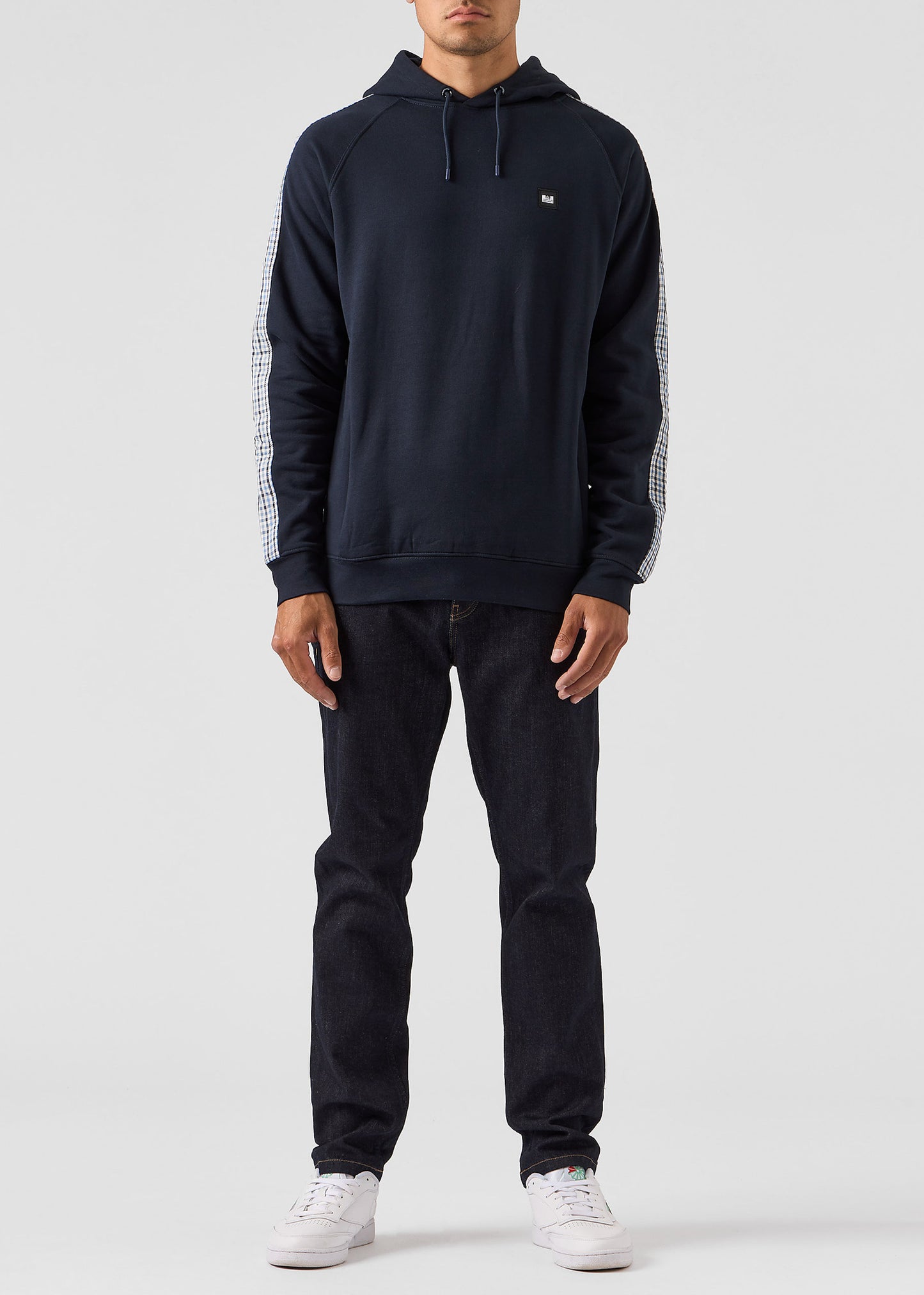 Weekend Offender Hoodies Lo sung - navy blue house check