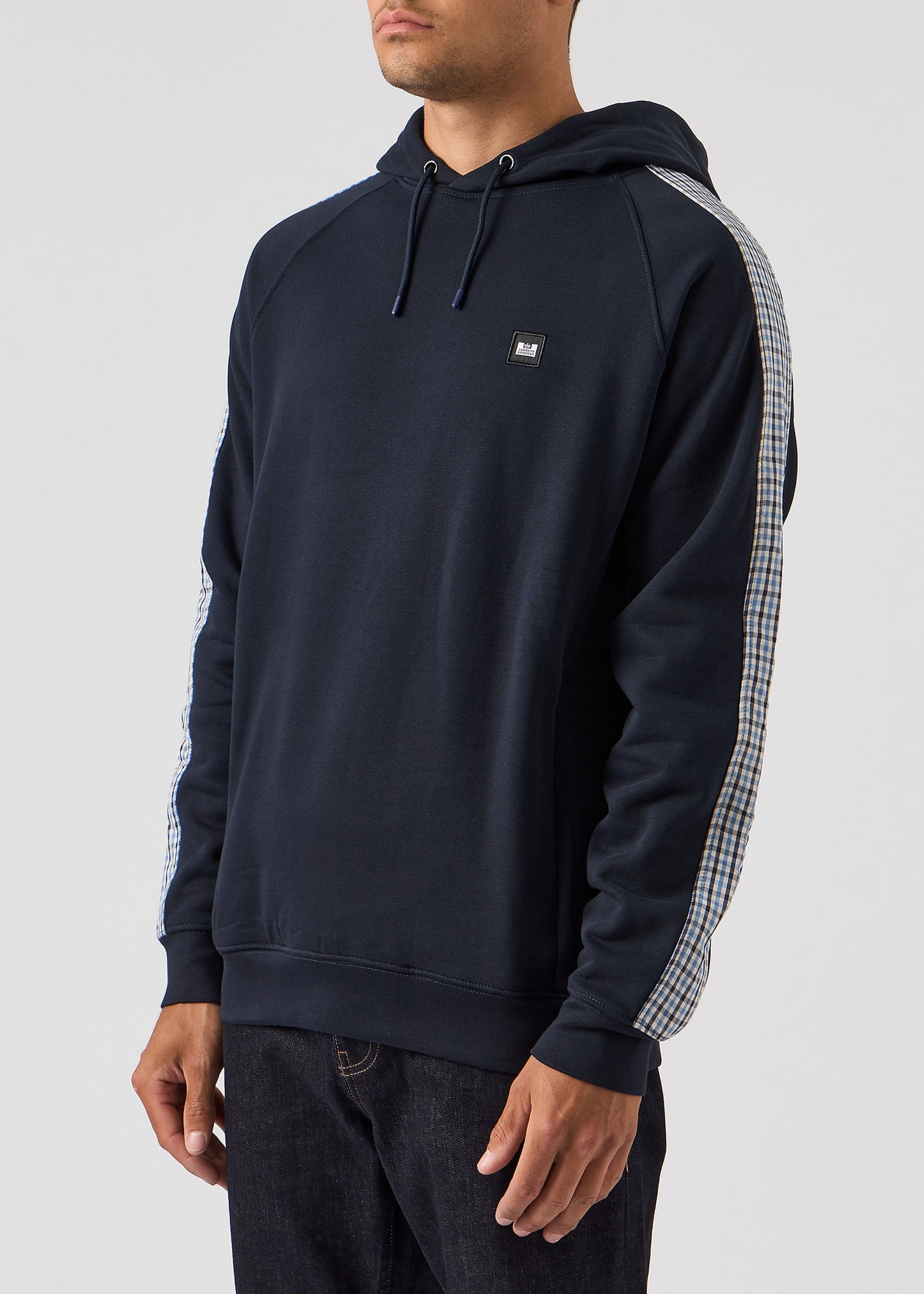 Weekend Offender Hoodies Lo sung - navy blue house check