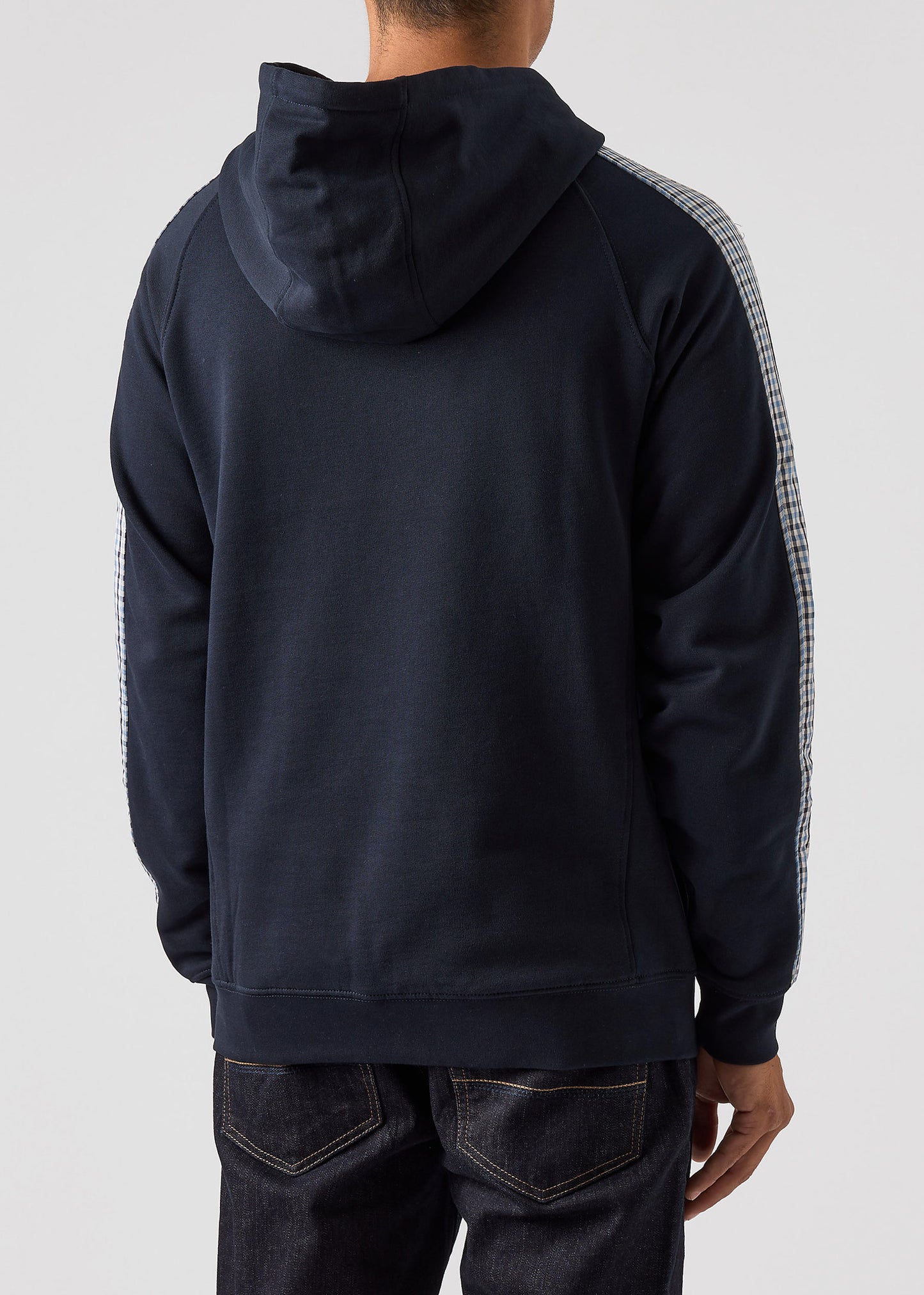 Weekend Offender Hoodies Lo sung - navy blue house check