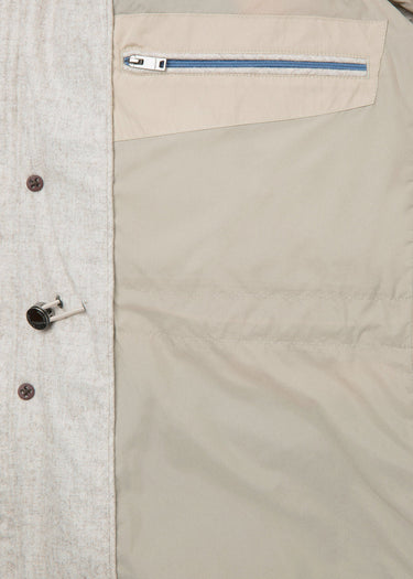 Hackett London Jassen Long hooded puffer - rope