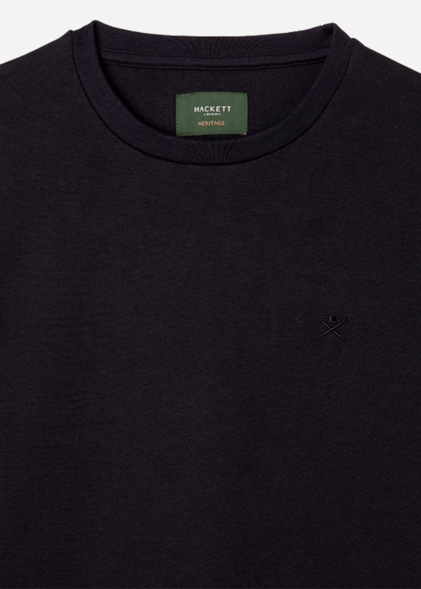 Hackett London Truien Double knit crew - black