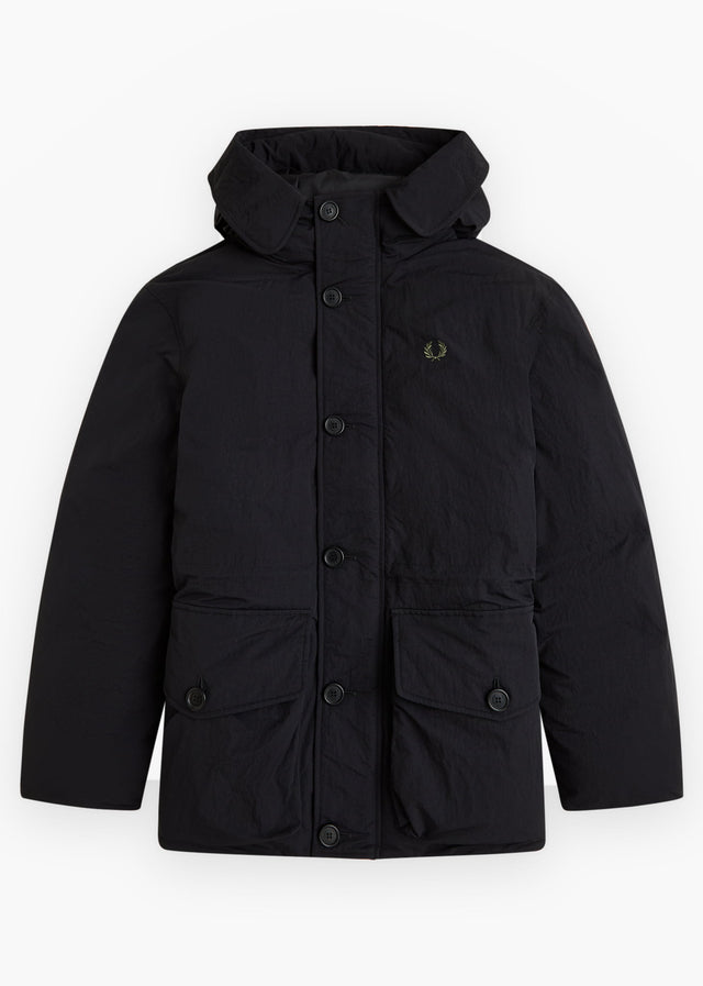 Fred Perry Jacken Padded patch pocket parka - black