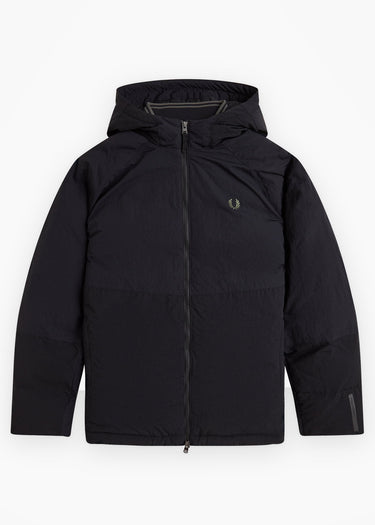 Fred Perry Jacken Fabric block padded jacket - black