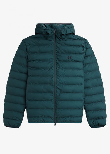 Fred Perry Jassen Hooded insulated jacket - petrol blue
