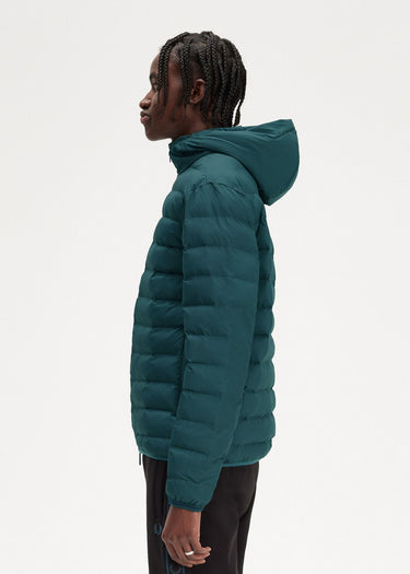 Fred Perry Jassen Hooded insulated jacket - petrol blue