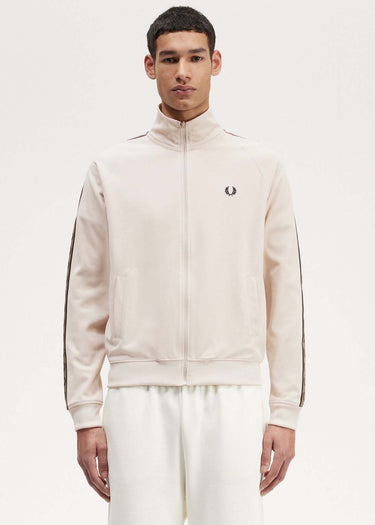 Fred Perry Vesten  Contrast tape track jacket - oatmeal shaded stone