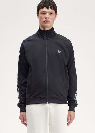 Fred Perry Vesten Contrast tape track jacket - navy navy