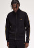 Fred Perry Vesten Chequerboard tape jacket - black