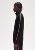 Fred Perry Vesten Chequerboard tape jacket - black