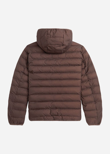 Fred Perry Jassen Hooded insulated jacket - carrington-road-brick