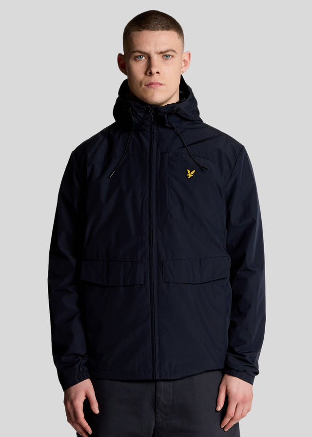 Lyle & Scott Jacken Lightweight hooded zip through jacket - dark navy