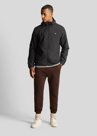 Lyle & Scott Jassen Zip through hooded jacket - gunmetal
