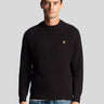 Lyle & Scott Truien Shaker stitch mock neck - jet black