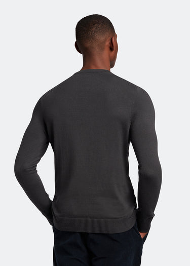 Lyle & Scott Truien Cotton merino crew jumper - gunmetal