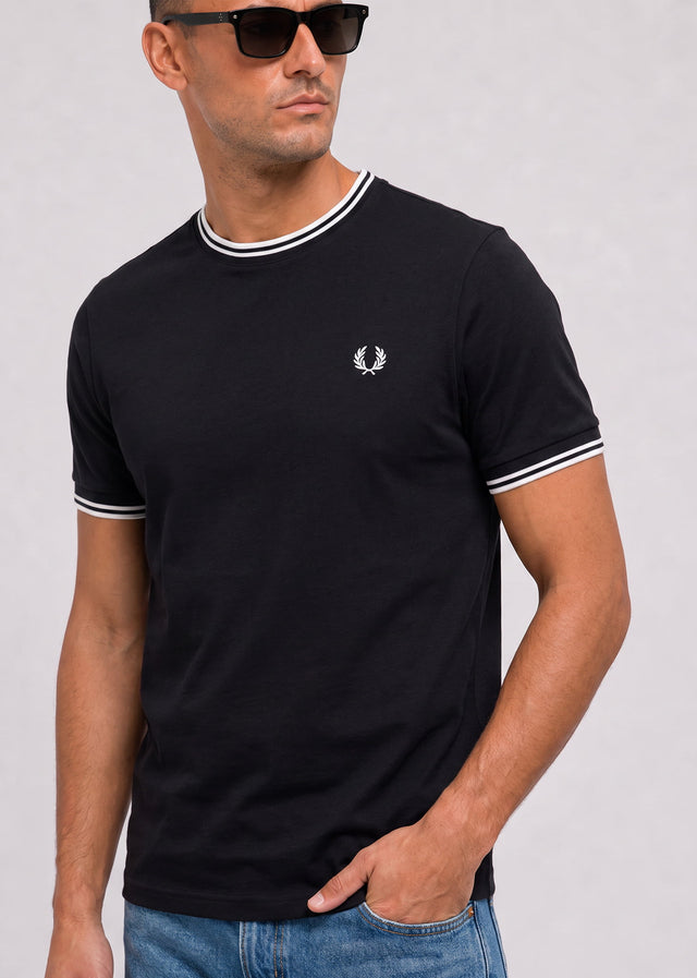 Fred Perry T-Shirts Twin tipped t-shirt - black