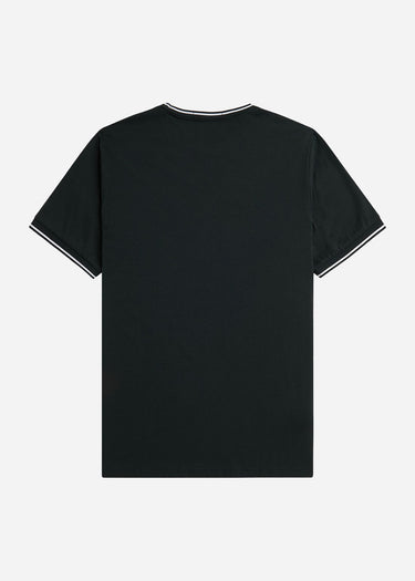 Fred Perry T-shirts Twin tipped t-shirt - night green snow white
