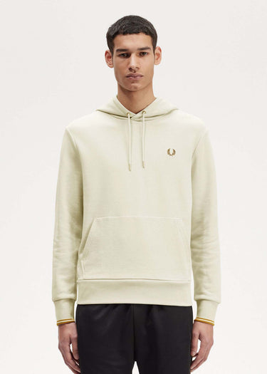 Fred Perry Hoodies Tipped hooded sweatshirt - oatmeal