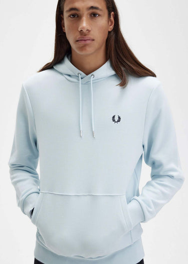 Fred Perry Hoodies Tipped hooded sweatshirt - light ice