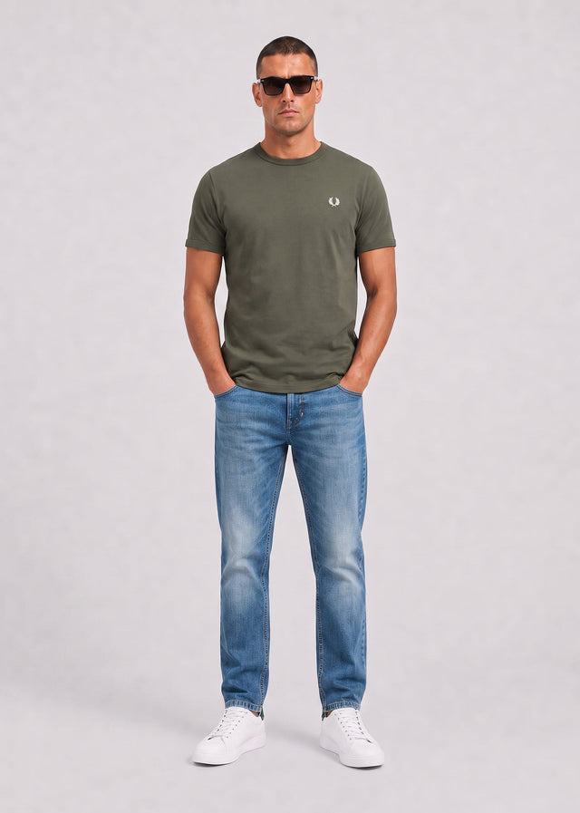 Fred Perry T-Shirts Ringer t-shirt - field green