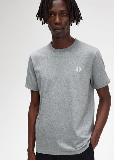 Fred Perry T-shirts Ringer t-shirt - steel marl