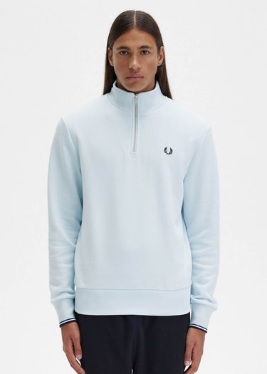 Fred Perry Truien Half zip sweatshirt - light ice