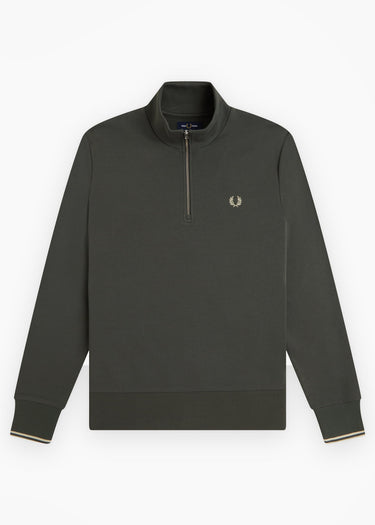 Fred Perry Pullover Half zip sweatshirt - field green oatmeal
