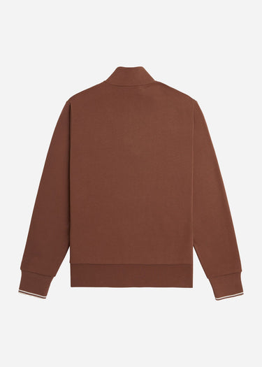 Fred Perry Truien  Half zip sweatshirt - whisky brown porridge marl