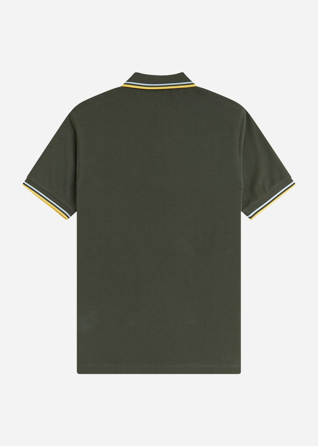 Fred Perry Poloshirts Twin tipped fred perry shirt - hunting green light ice lenom barley