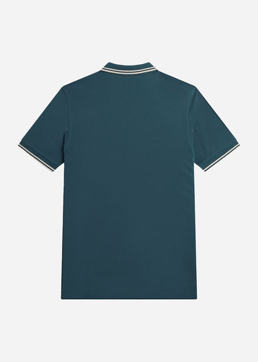 Fred Perry Polo's Twin tipped fred perry shirt - petrol blue
