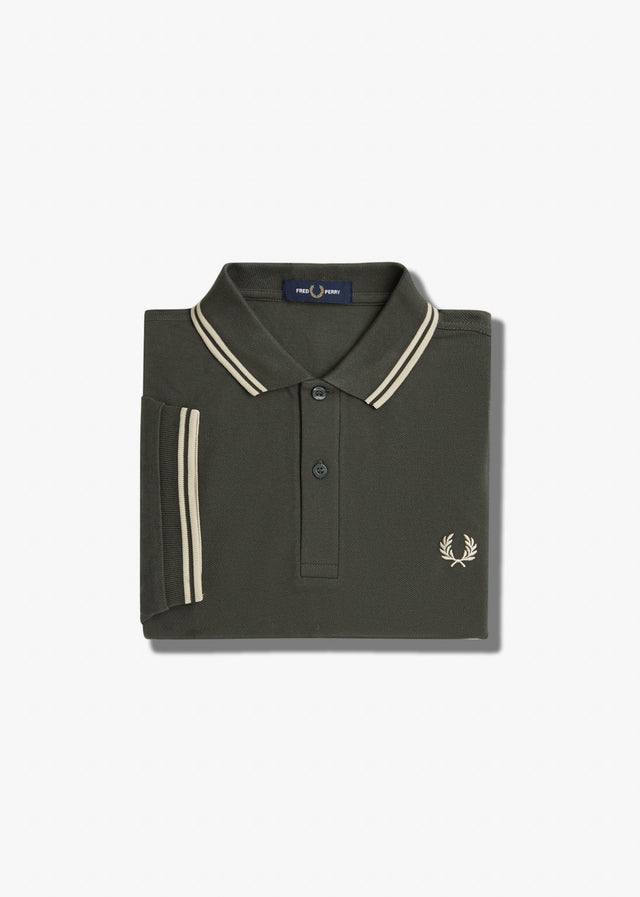 Fred Perry Poloshirts Twin tipped fred perry shirt - field green oatmeal