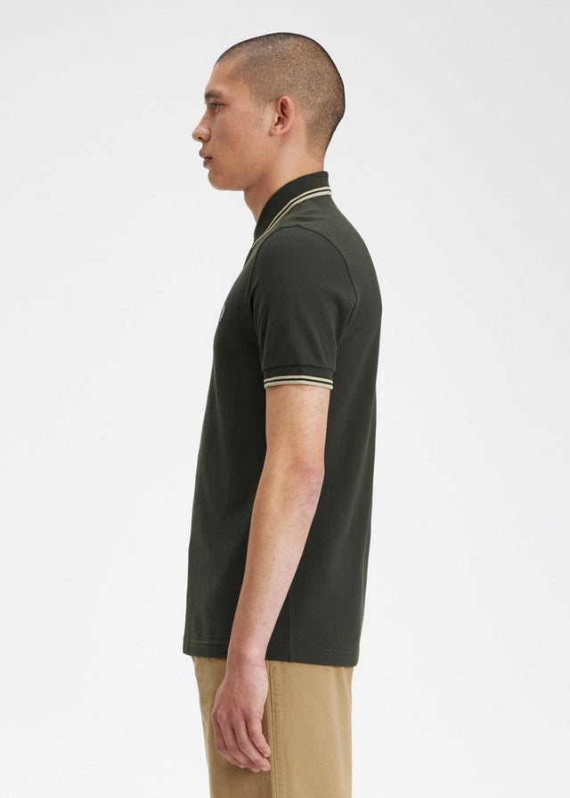 Fred Perry Poloshirts Twin tipped fred perry shirt - field green oatmeal