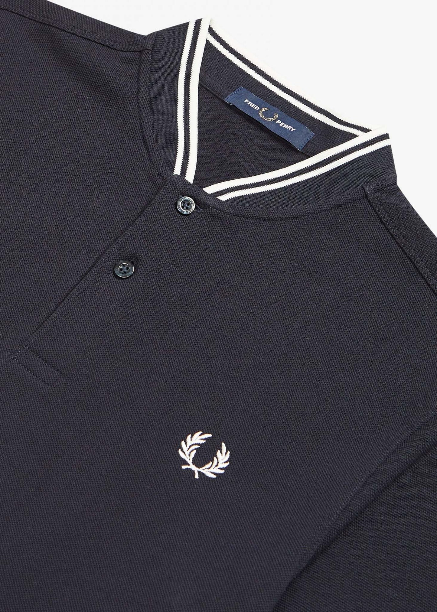 Fred Perry Polo's Bomber collar polo shirt - navy