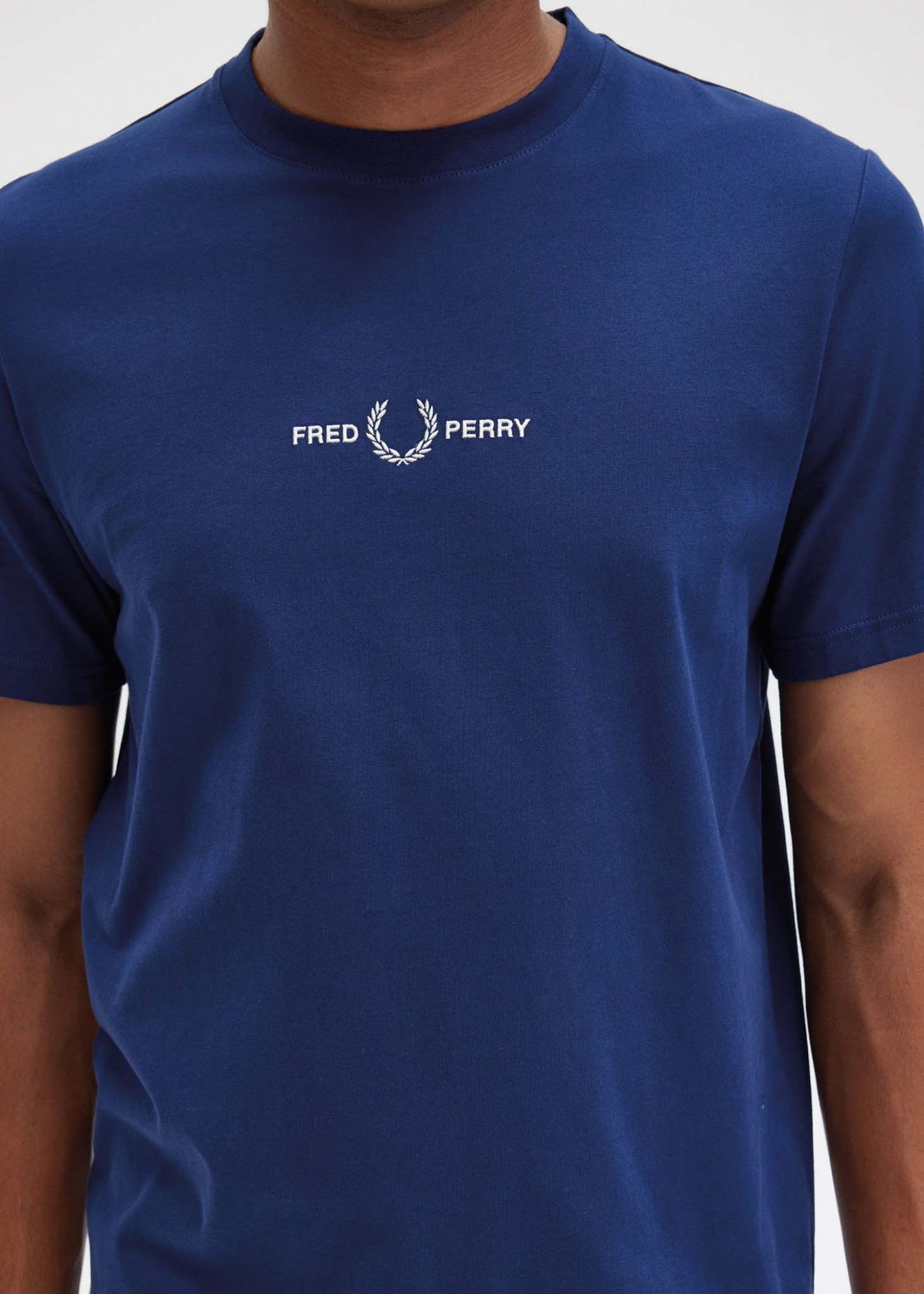 Fred Perry T-shirts Embroidered t-shirt - french navy