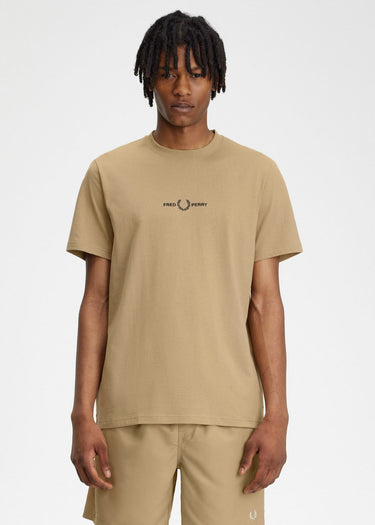 Fred Perry T-shirts Embroidered t-shirt - warm stone