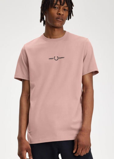 Fred Perry T-shirts  Embroidered t-shirt - dark pink