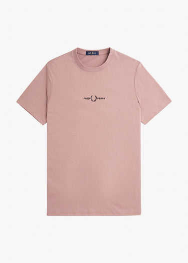 Fred Perry T-shirts  Embroidered t-shirt - dark pink