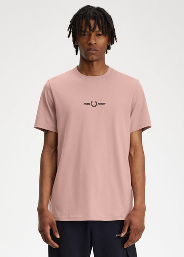 Fred Perry T-shirts  Embroidered t-shirt - dark pink