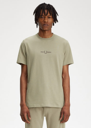 Fred Perry T-shirts Embroidered t-shirt - warm grey