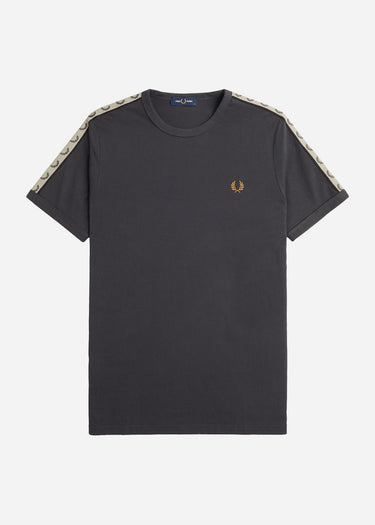 Fred Perry T-shirts Contrast tape ringer t-shirt - anchor grey black