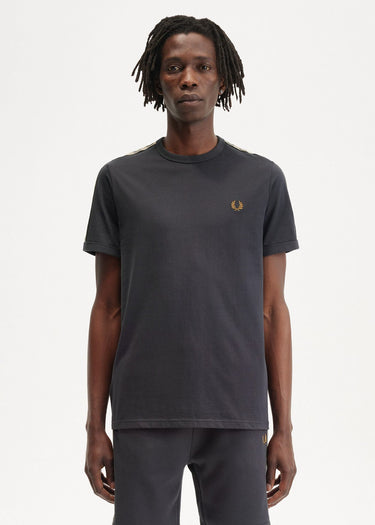 Fred Perry T-shirts Contrast tape ringer t-shirt - anchor grey black