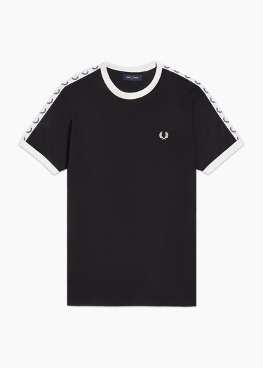 Fred Perry T-shirts Taped ringer t-shirt - black