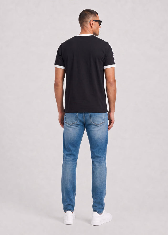 Fred Perry T-Shirts Taped ringer t-shirt - black