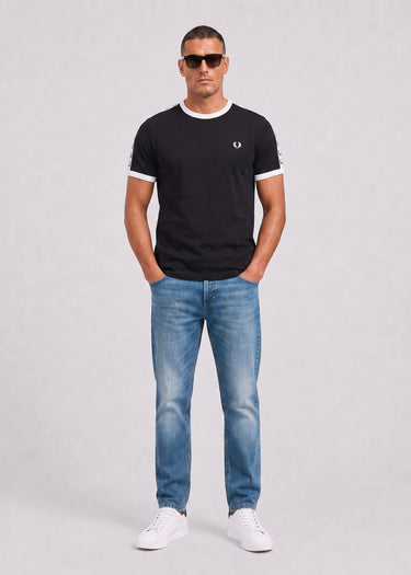Fred Perry T-shirts Taped ringer t-shirt - black