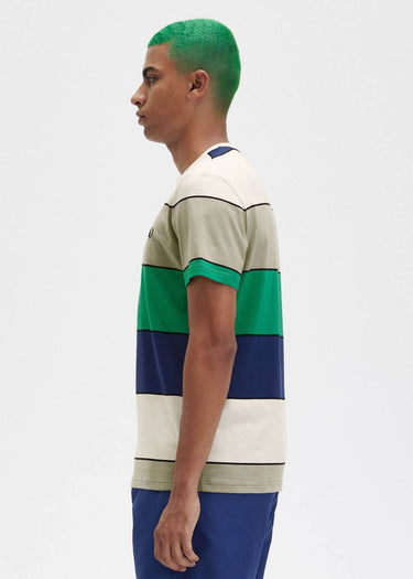 Fred Perry T-shirts Bold stripe t-shirt - seagrass