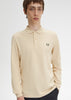 Fred Perry Longsleeve Polo's Ls plain fred perry shirt - oatmeal black