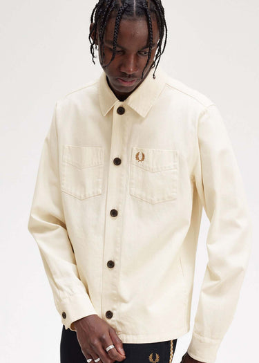 Fred Perry Overshirts Twill overshirt - ecru