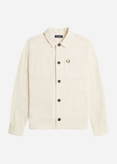 Fred Perry Overshirts Twill overshirt - ecru