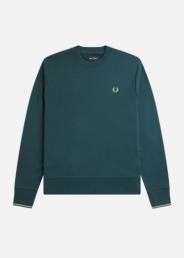 Fred Perry Truien  Crew neck sweatshirt - petrol blue